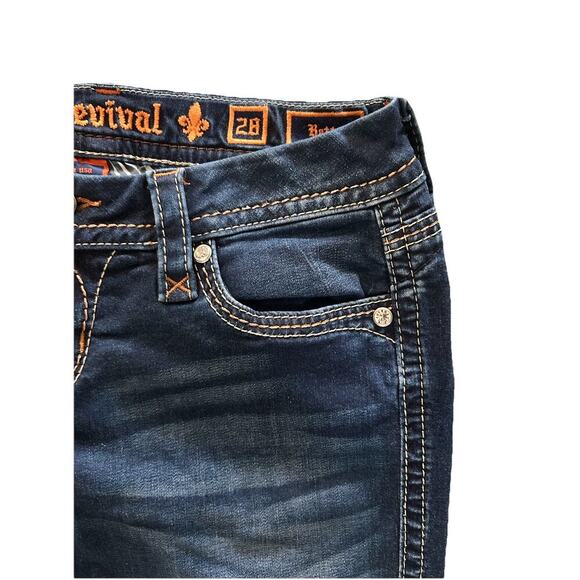 Rock Revival Women’s Dark Wash Bootcut Easy Boot Betty Jeans 28 (32x29) - Picture 7 of 11